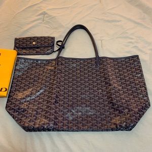 GOYARD St Louis GM tote navy blue